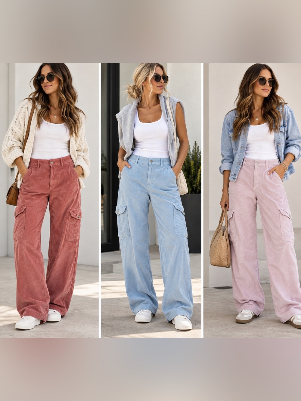American Eagle Bundle Of 3
Corduroy Wide Leg Pants Women's
Size 12